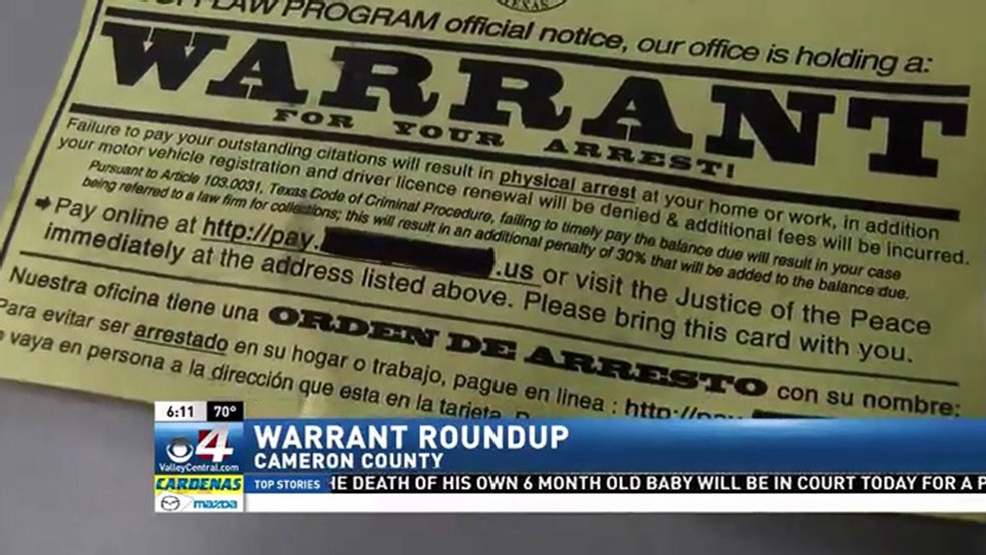 Great Texas Warrant Roundup returns to Cameron County on March 5 News