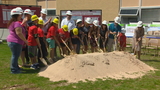 Students participate in Eisenhower Elementary groundbreaking 
