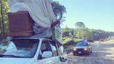 NH police pull over van stacked with stuff