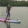 Scouts from London, England learn paddle boarding at Eastwood Metropark