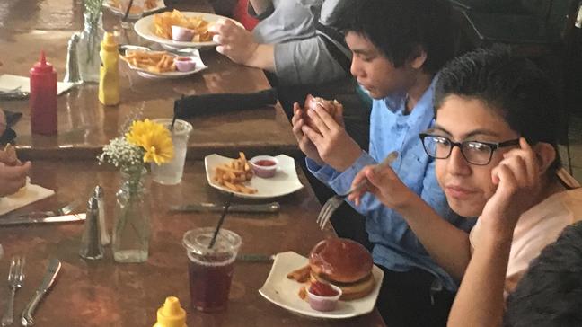 Exceptional kids show off exceptional table manners in downtown Asheville