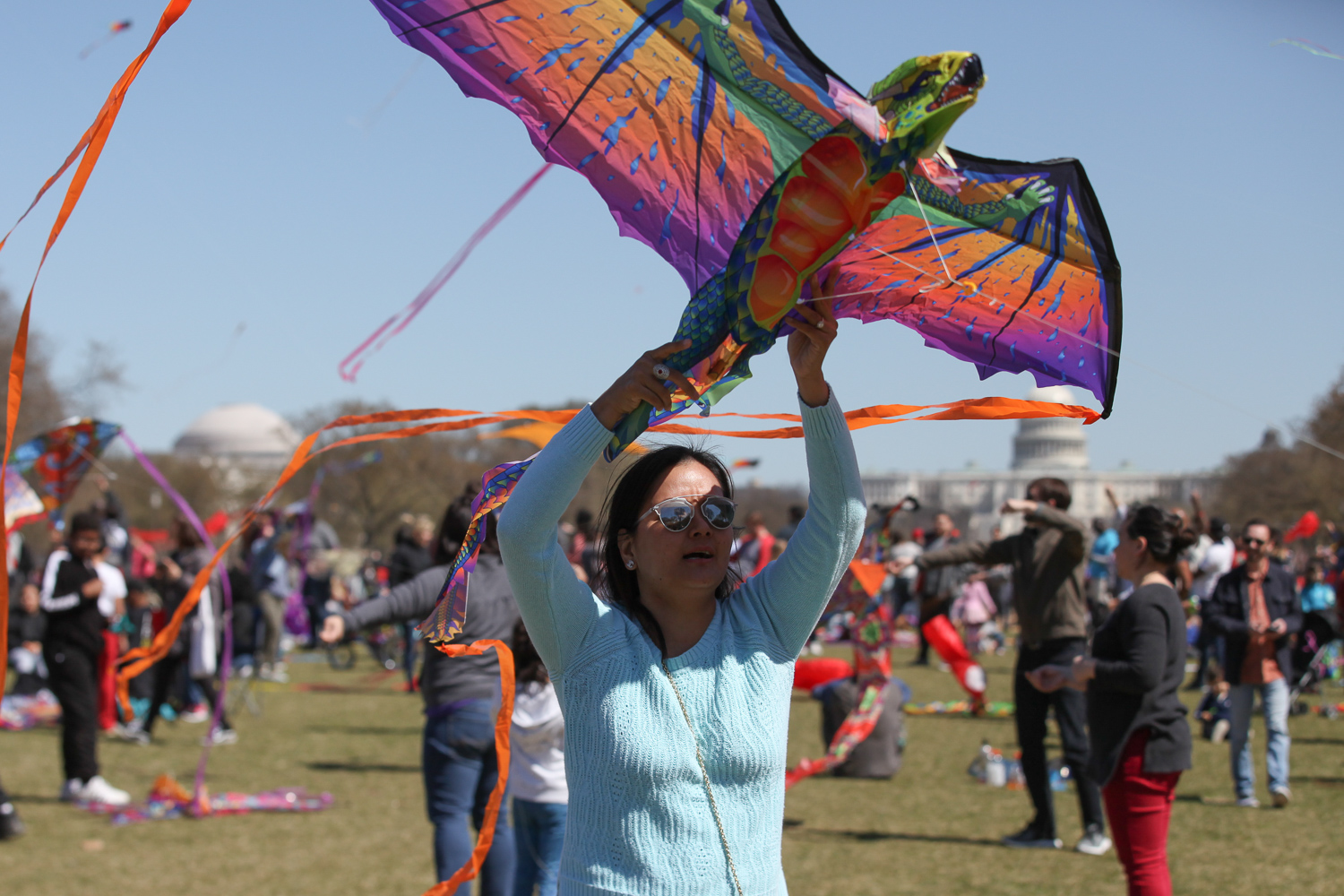 The National Mall is completely filled with kites today DC Refined