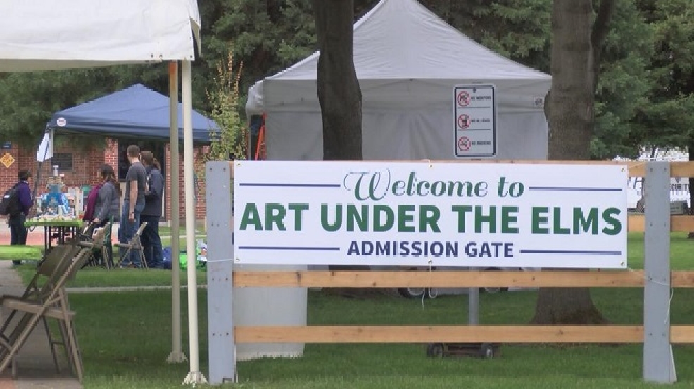 Over 100 vendors sell their wares at Dogwood Festival Art Under the