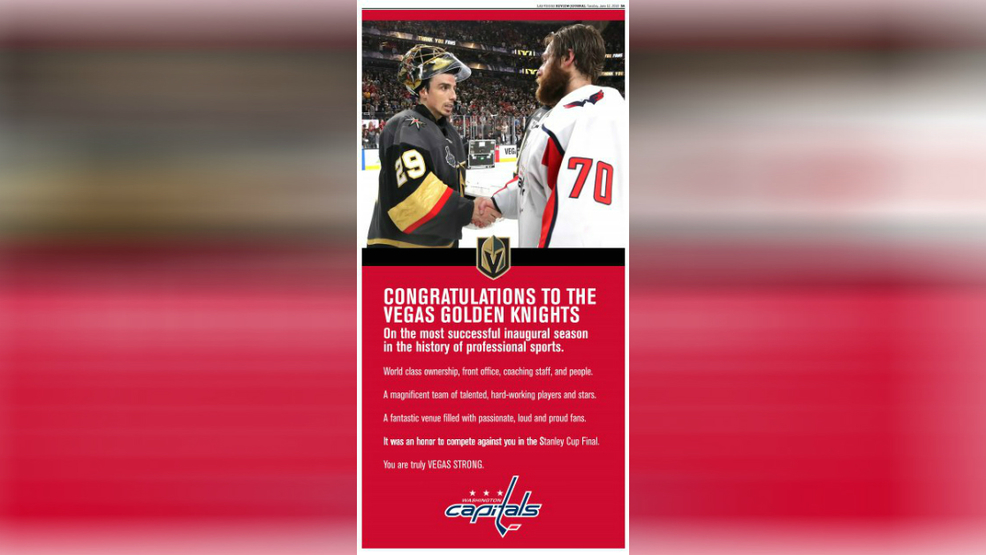 Caps buy ad in Vegas paper 