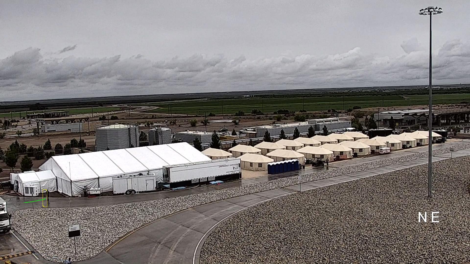HHS gives first look inside immigration tents at Tornillo port of entry