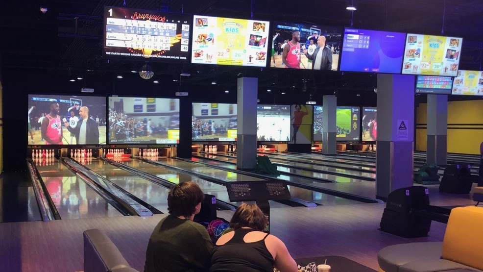 Inside the new Round1 Bowling & Amusement at Valley River Center in Eugene KMTR