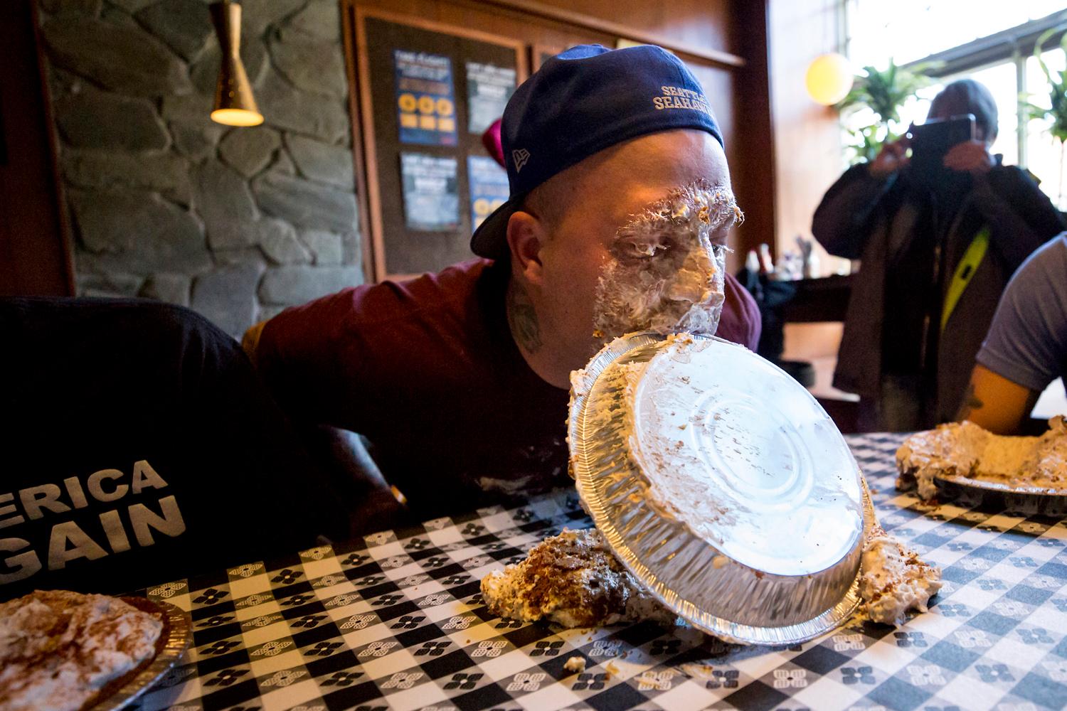 Photos Chowing down for charity at the third annual Pi Day Pie Eating