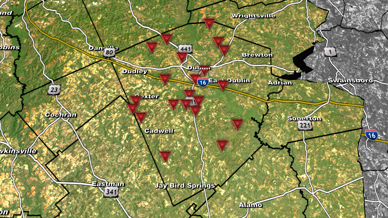 Tornado free zone Tracking tornadoes in Middle WGXA