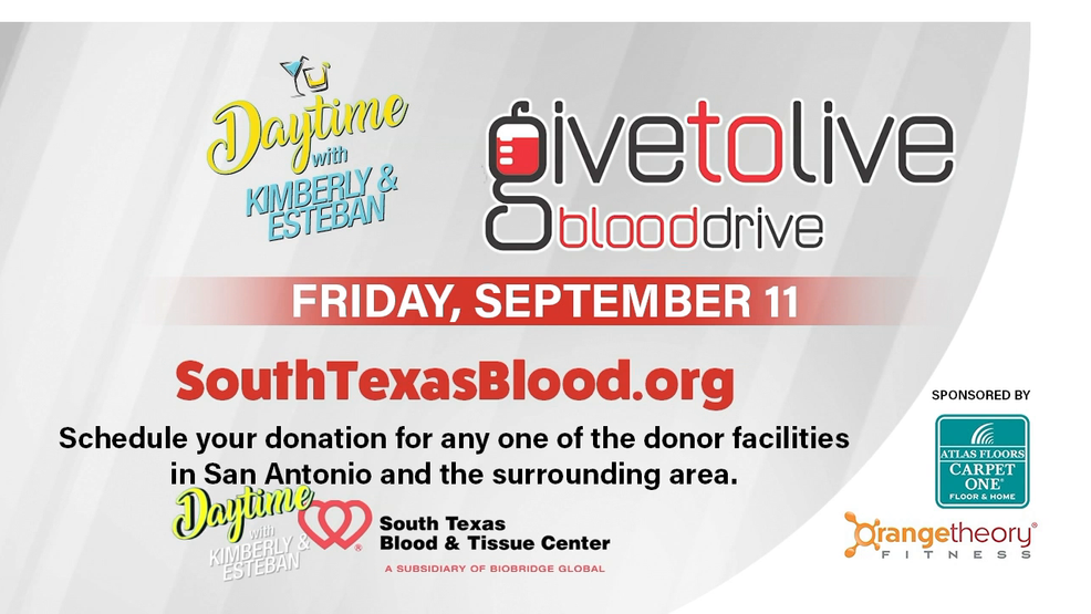 give to live blood drive watch daytime give to live blood drive watch daytime