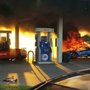 $200K+ sports car goes up in flames at gas pump
