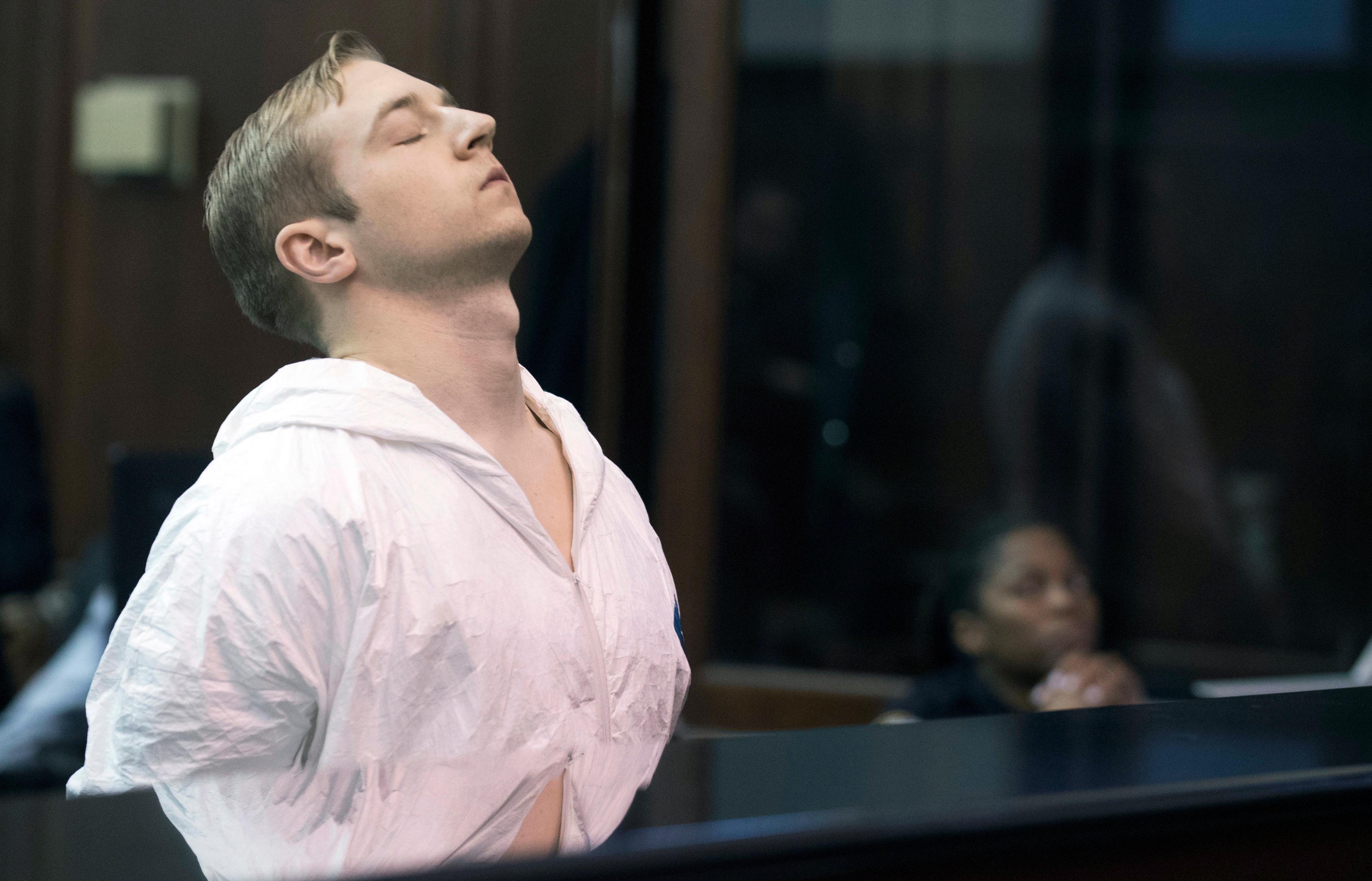 harris jackson appears in criminal court during his arraignment